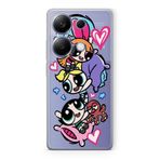 Manitoba Xiaomi Redmi Note 13 Pro 4G ile Uyumlu Powerpuff Girls Tasarımlı Baskılı Şeffaf Telefon Kılıfı