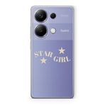 Manitoba Xiaomi Redmi Note 13 Pro 4G ile Uyumlu Star Girl Tasarımlı Baskılı Şeffaf Telefon Kılıfı