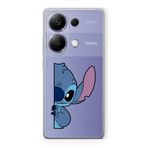 Manitoba Xiaomi Redmi Note 13 Pro 4G ile Uyumlu Stitch Tasarımlı Baskılı Şeffaf Telefon Kılıfı
