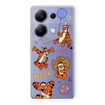 Manitoba Xiaomi Redmi Note 13 Pro 4G ile Uyumlu Tigger Tasarımlı Baskılı Şeffaf Telefon Kılıfı