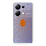 Manitoba Xiaomi Redmi Note 13 Pro 4G Uyumlu Güneş Tasarımlı Baskılı Şeffaf Silikon Telefon Kılıfı