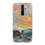Manitoba Xiaomi Redmi Note 8 Pro ile Uyumlu Manzara Tasarımlı Baskılı Şeffaf Telefon Kılıfı, Silikon, Çok Renkli