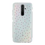 Manitoba Xiaomi Redmi Note 8 Pro ile Uyumlu Minik Kalpler Tasarımlı Baskılı Şeffaf Silikon Telefon Kılıfı, Çok Renkli