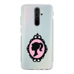 Manitoba Xiaomi Redmi Note 8 Pro Uyumlu Ayna Tasarımlı Baskılı Şeffaf Telefon Kılıfı, Çok Renkli
