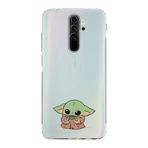 Manitoba Xiaomi Redmi Note 8 Pro Uyumlu Baby Yoda Tasarımlı Baskılı Şeffaf Telefon Kılıfı