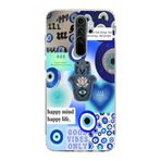 Manitoba Xiaomi Redmi Note 8 Pro Uyumlu Baskılı Yumuşak Silikon Şeffaf Telefon Kılıfı, Desen18