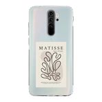 Manitoba Xiaomi Redmi Note 8 Pro Uyumlu Matisse Tasarımlı Baskılı Şeffaf Telefon Kılıfı, Çok Renkli