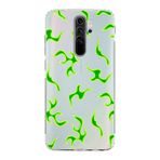 Manitoba Xiaomi Redmi Note 8 Pro Uyumlu Yeşil Yıldırım Tasarımlı Baskılı Şeffaf Telefon Kılıfı
