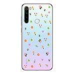Manitoba Xiaomi Redmi Note 8 Uyumlu Baskılı Yumuşak Silikon Şeffaf Telefon Kılıfı, Çiçek ve Arı Deseni