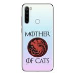 Manitoba Xiaomi Redmi Note 8 Uyumlu Baskılı Yumuşak Silikon Şeffaf Telefon Kılıfı, Mother of Cats Desen