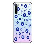 Manitoba Xiaomi Redmi Note 8 Uyumlu Baskılı Yumuşak Silikon Şeffaf Telefon Kılıfı, Nazar Boncuğu Deseni