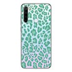 Manitoba Xiaomi Redmi Note 8 Uyumlu Baskılı Yumuşak Silikon Şeffaf Telefon Kılıfı, Yeşil Leopar Desen