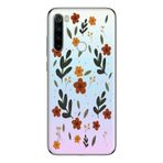 Manitoba Xiaomi Redmi Note 8 Uyumlu Çiçek Tasarımlı Baskılı Şeffaf Telefon Kılıfı, Çok Renkli