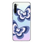 Manitoba Xiaomi Redmi Note 8 Uyumlu Kelebek Tasarımlı Baskılı Şeffaf Telefon Kılıfı, Çok Renkli