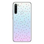 Manitoba Xiaomi Redmi Note 8 Uyumlu Minik Kalpler Tasarımlı Baskılı Şeffaf Telefon Kılıfı, Çok Renkli