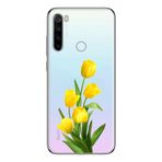 Manitoba Xiaomi Redmi Note 8 Uyumlu Sarı Lale Tasarımlı Baskılı Şeffaf Telefon Kılıfı