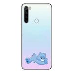Manitoba Xiaomi Redmi Note 8 Uyumlu Sevimli Ayı Tasarımlı Baskılı Şeffaf Silikon Telefon Kılıfı