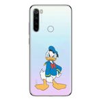Manitoba Xiaomi Redmi Note 8 Uyumlu Sevimli Ördek Tasarımlı Baskılı Şeffaf Telefon Kılıfı, Çok Renkli