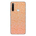 Manitoba Xiaomi Redmi Note 8 Uyumlu Turuncu Leopar Tasarımlı Baskılı Şeffaf Telefon Kılıfı