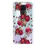 Manitoba Xiaomi Redmi Note 9 ile Uyumlu Baskılı Yumuşak Silikon Şeffaf Telefon Kılıfı, Çiçek Deseni