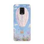 Manitoba Xiaomi Redmi Note 9 Pro Uyumlu Baskılı Yumuşak Silikon Şeffaf Telefon Kılıfı, Sıcak Hava Balonu Desen