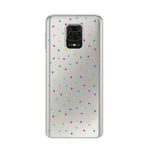 Manitoba Xiaomi Redmi Note 9 Pro/Note 9S ile Uyumlu Minik Kalpler Tasarımlı Baskılı Şeffaf Telefon Kılıfı