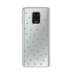 Manitoba Xiaomi Redmi Note 9 Pro/Note 9S Uyumlu Minik Kalpler Tasarımlı Baskılı Şeffaf Telefon Kılıfı