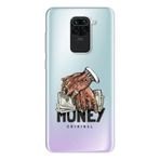 Manitoba Xiaomi Redmi Note 9 Uyumlu Criminal Money Tasarımlı Baskılı Şeffaf Telefon Kılıfı
