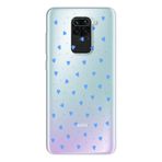Manitoba Xiaomi Redmi Note 9 Uyumlu Minik Kalpler Tasarımlı Baskılı Şeffaf Telefon Kılıfı
