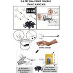 Manken İstanbul 10 Adet 15 cm Delikli Pano Kancası - Koruma Kauçuklu - Ekstra Güçlü - Raf Askısı - 2.5 cm Dip - 001-Renkli