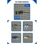 Manken İstanbul 10 cm Siyah Tel Pano Kancası Raf Askısı - 100 ADET