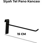 Manken İstanbul 15 cm Siyah Tel Pano Kancası Raf Askısı - 35 ADET