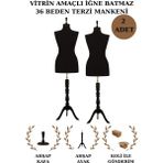 Manken İstanbul 2 Adet Vitrin Amaçlı 36 Beden Terzi Mankeni Vitrin Mankeni Cansız Manken (Iğne Batmaz)