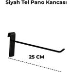 Manken İstanbul 25 cm Siyah Tel Pano Kancası Raf Askısı - 70 ADET