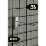 Manken İstanbul 25 cm Tel Pano Kancası Raf Askısı - 150 ADET