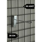 Manken İstanbul 25 cm Tel Pano Kancası Raf Askısı - 90 ADET