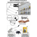 Manken İstanbul 35 Adet 10 cm Delüx Koruma Kauçuklu Suntaya ve Duvara Monte Kanca - Ekstra Güçlü - Raf Askısı
