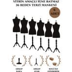 Manken İstanbul 6 Adet Vitrin Amaçlı 36 Beden Terzi Mankeni Vitrin Mankeni Cansız Manken (Iğne Batmaz)