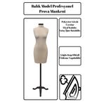 Manken İstanbul Balık Model Profesyonel Terzi Mankeni Prova Mankeni (36-38-40-42 Beden Seçenekleri)