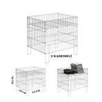 Manken İstanbul Promosyon Sepeti Promosyon Havuz Sepet Tel Promosyon Sepeti 53x53 Cm Gümüş