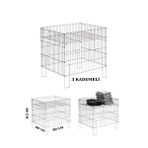 Manken İstanbul Promosyon Sepeti Promosyon Havuz Sepet Tel Promosyon Sepeti 60x80 Cm Gümüş