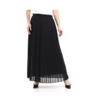 Mankens Fashion Kadın Siyah Büyük Beden Piliseli Etek - 99528