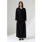 Mankens Fashion Siyah Büyük Beden Abiye Gece Elbise