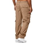 MaNMaNing 2023 Erkek All Season Fit Pant Casual All Solid Color Fashion Overalls Beach Straight Leg Fitness Spor Cepli Haki Erkek Yürüyüş Pantolonu