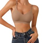 MaNMaNing Bralet Altın Dikişsiz Hafif Rahat Spor Kadın Sütyen