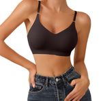 MaNMaNing Bralet Bronz Dikişsiz Hafif Rahat Spor Kadın Sütyen