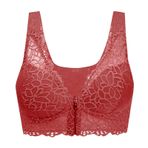 MaNMaNing Bras Push Up Wirree Bralette Kırmızı Görünmez Şeffaf Ayarlanabilir Kayış Kadın Sütyen
