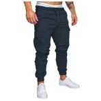 MaNMaNing Chinos Jopping Lacivert-E Dar Kesim Erkek Kargo Kot Pantolon