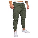 MaNMaNing Chinos Jopping Yeşil-E Dar Kesim Erkek Kargo Kot Pantolon