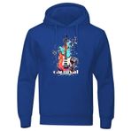 MaNMaNing Cosplay Mavi Karnaval Baskılı Uzun Kollu Erkek Sweatshirt